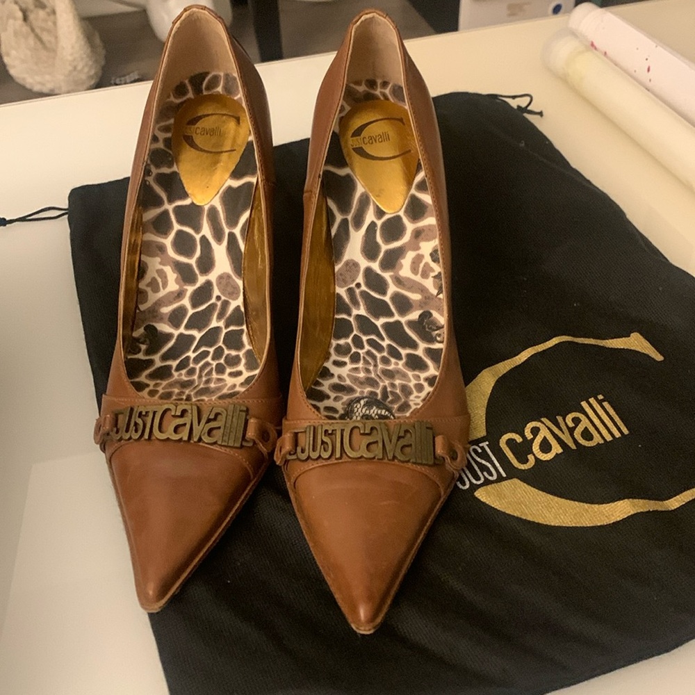Brown Just Cavalli heels